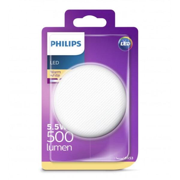 Philips LED 40W Gx53 varhm hvid ikke dæmpbar 1 stk - 8718696724576