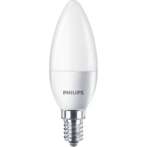 Philips LED 40W kerte varm hvid E14 mat ikke dæmpbar 2 stk - 8718696485460