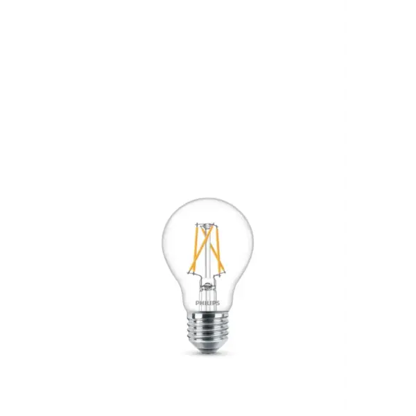 Philips LED 60W SceneSwitch standard filament varm hvid klar 3 skift E27 1 stk - 8718696743096