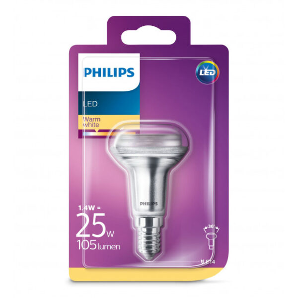 Philips LED Classic 25W R50 E14 varm hvid ikke dæmpbar 1 stk - 8718696811436