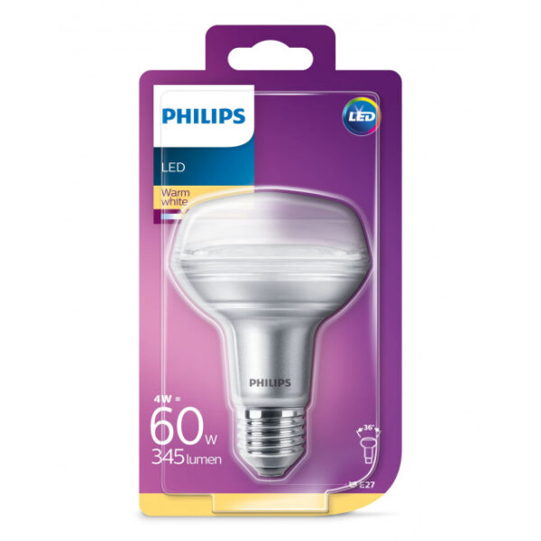 Philips LED Classic 60W R80 E27 varm hvid ikke dæmpbar 1 stk - 8718696813232