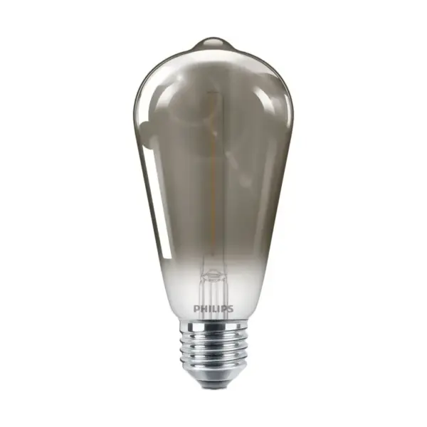 Philips LED Classic Filament 15W dråbe E27 smoky ikke dæmpbar 1 stk - 8718699657598