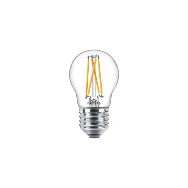 Philips LED Classic Filament Kronepære E27 Klar 40W Varm Hvid Dæmpbar