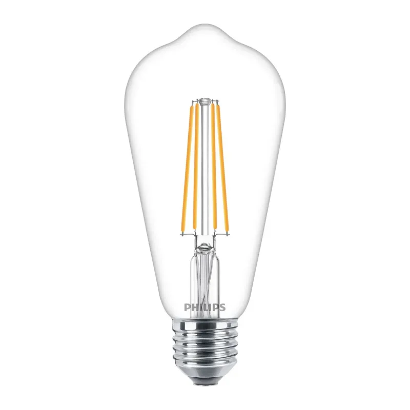 Philips LED Classic Filament ST64 E27 Klar 40W Varm Hvid