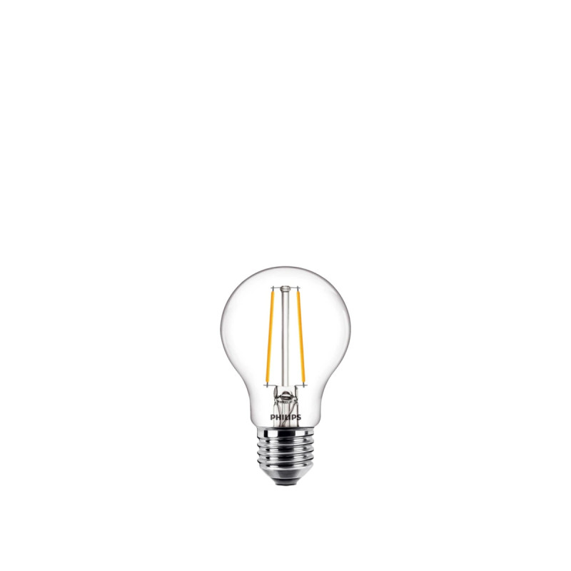 Philips LED Classic Filament Standardpære A60 E27 Klar 15W Varm Hvid 1-pak