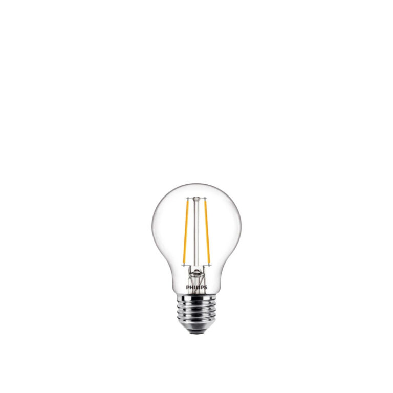 Philips LED Classic Filament Standardpære A60 E27 Klar 15W Varm Hvid 1-pak