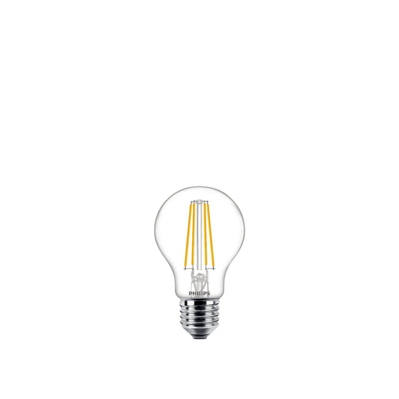 Philips LED Classic Filament Standardpære A60 E27 Klar 60W Varm Hvid 2-pak BOX
