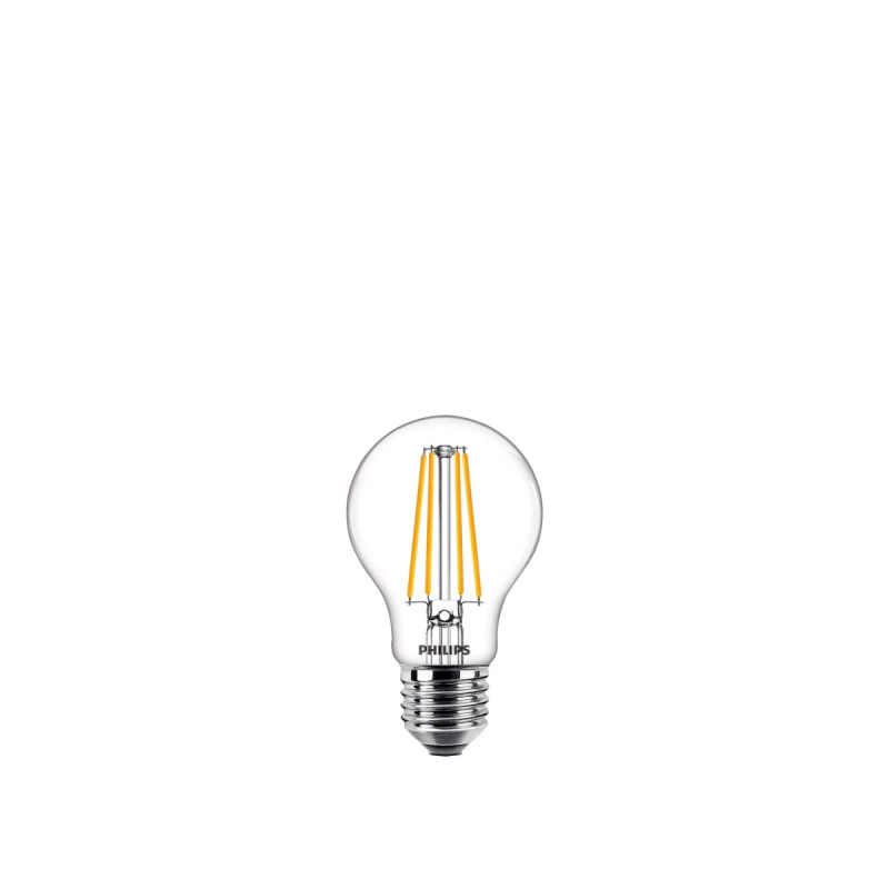 Philips LED Classic Filament Standardpære A60 E27 Klar 75W Varm Hvid 1-pak BOX