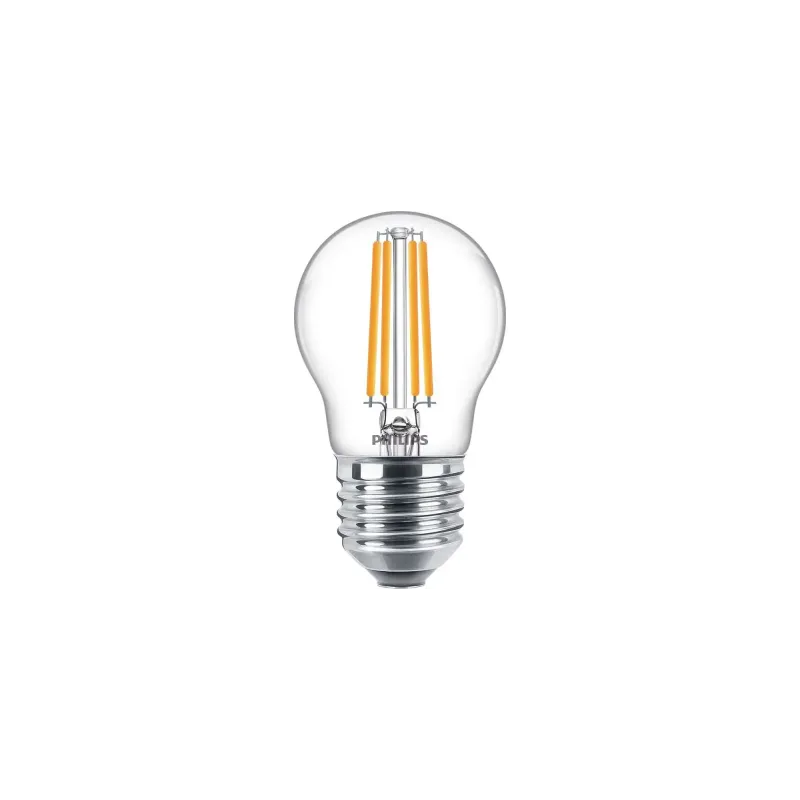 Philips LED Classic Kronepære E27 Klar 6,5W/60W 2700K
