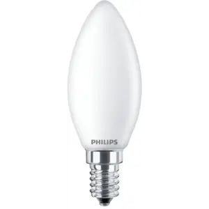 Philips LED Glas kerte 40W E14 warm glow mat dæmpbar 1 stk - 8718699697198