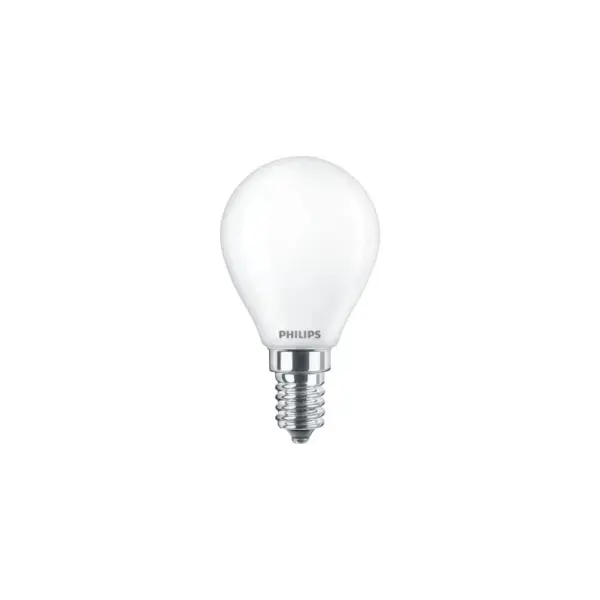 Philips LED Glas krone 60W E14 varm hvid mat ikke dæmpbar 1 stk - 8718699648848