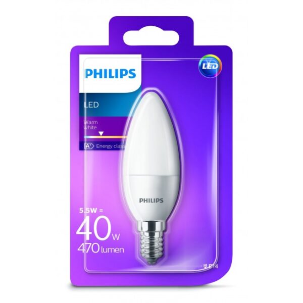 Philips LED Kerte 5,5W E14 VV