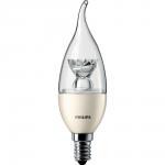 Philips LED Pære Master LED Kerte Vindstød 6W/827 E14, dæmpbar (6w=40w Glødepære)