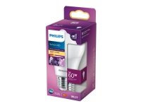 Philips - LED-lyspære - matteret finish - E27 - 8 W (tilsvarende 60 W) - klasse F - varmt hvidt lys - 2700 K