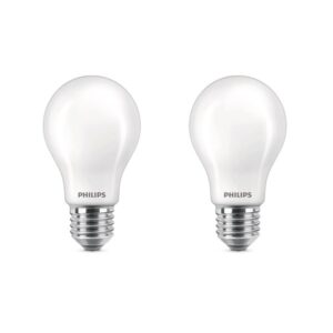 Philips LED pære Classic 7W/827 (60W) 2-pak E27