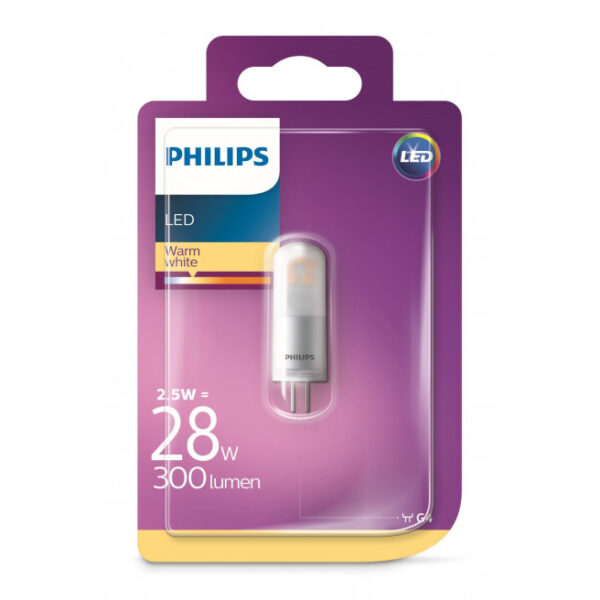 Philips LED stift 28W G4 varm hvid Ikke dæmpbar 1 stk - 8718696826980