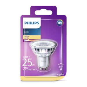 Philips LEDClassic 25W spot glas GU10 varm hvid ikke dæmpbar 1 stk - 8718696562604