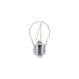 Philips LEDClassic Filament 15W krone E27 varm hvid klar ikke dæmpbar 1 stk - 8718699764258