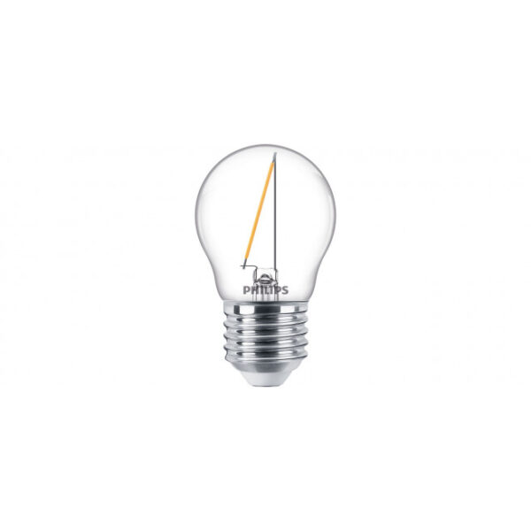 Philips LEDClassic Filament 15W krone E27 varm hvid klar ikke dæmpbar 1 stk - 8718699764258