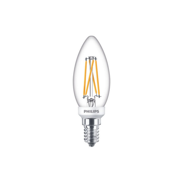 Philips LEDClassic Filament 25W kerte E14 varm hvid klar dæmpbar 1 stk - 8718699645908