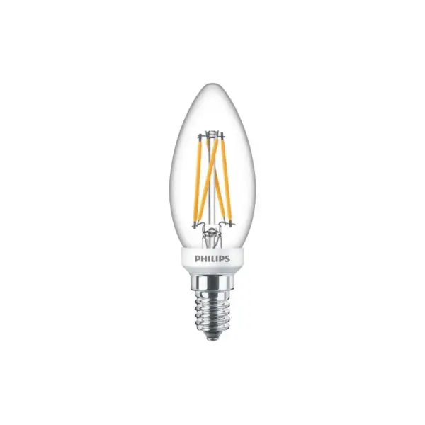 Philips LEDClassic Filament 25W kerte E14 varm hvid klar dæmpbar 1 stk - 8718699645908