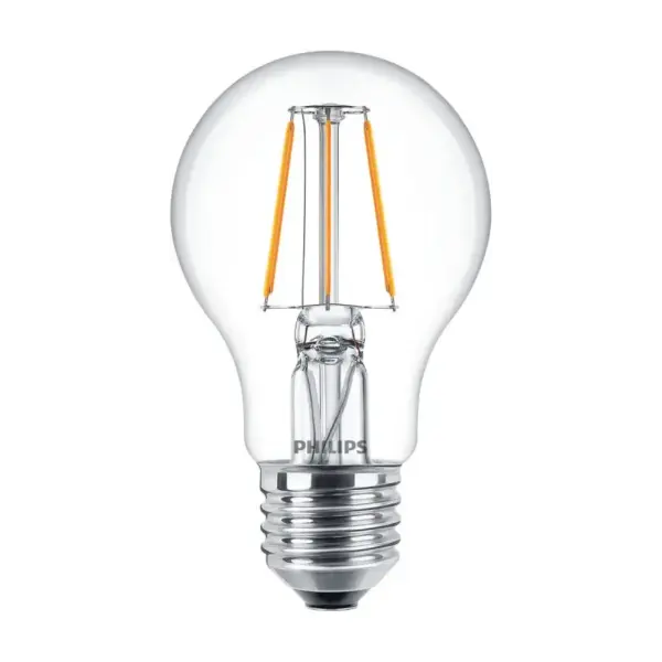 Philips LEDClassic Filament 40W E27 varm hvid klar ikke dæmpbar 2-stk - 8718699664640