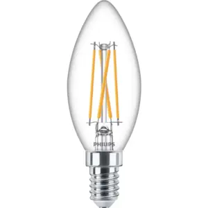 Philips LEDClassic Filament 40W kerte E14 varm hvid klar dæmpbar 1 stk - 8718699645922