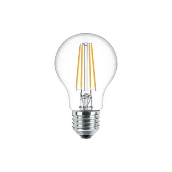 Philips LEDClassic Filament 60W E27 varm hvid klar ikke dæmpbar 1-stk - 8718699665289