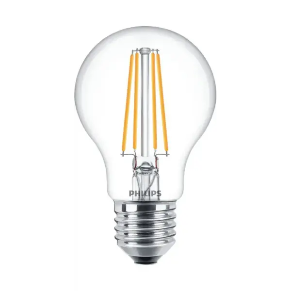 Philips LEDClassic Filament 60W E27 varm hvid klar ikke dæmpbar 2-stk - 8718699664664