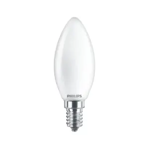 Philips LEDClassic Kerte 40W E14 varm hvid mat ikke dæmpbar 2-stk - 8718699664848