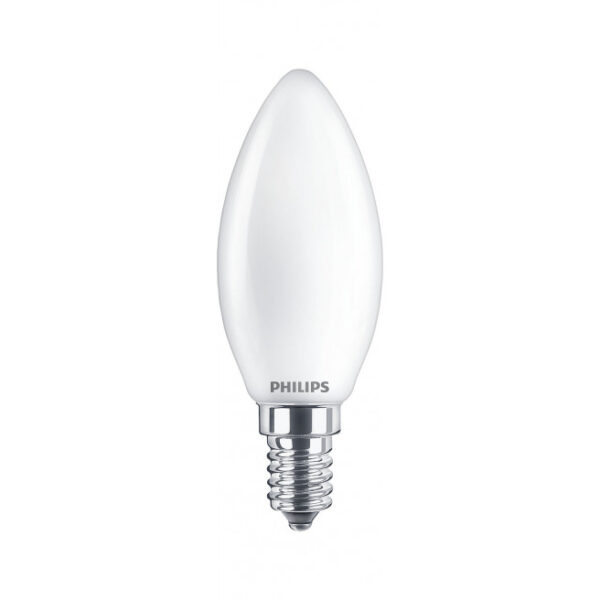 Philips LEDClassic Kerte 40W E14 varm hvid mat ikke dæmpbar 2-stk - 8718699664848