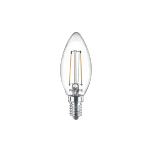 Philips LEDClassic Kerte Filament 25W E14 varm hvid klar ikke dæmpbar 1-stk - 8718699665388