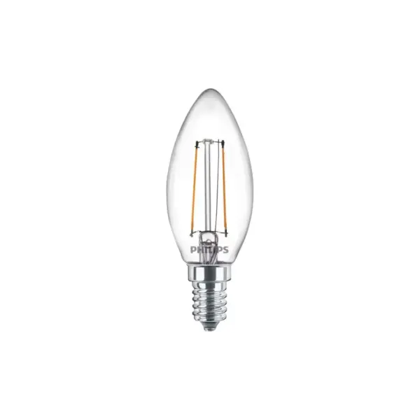 Philips LEDClassic Kerte Filament 25W E14 varm hvid klar ikke dæmpbar 1-stk - 8718699665388