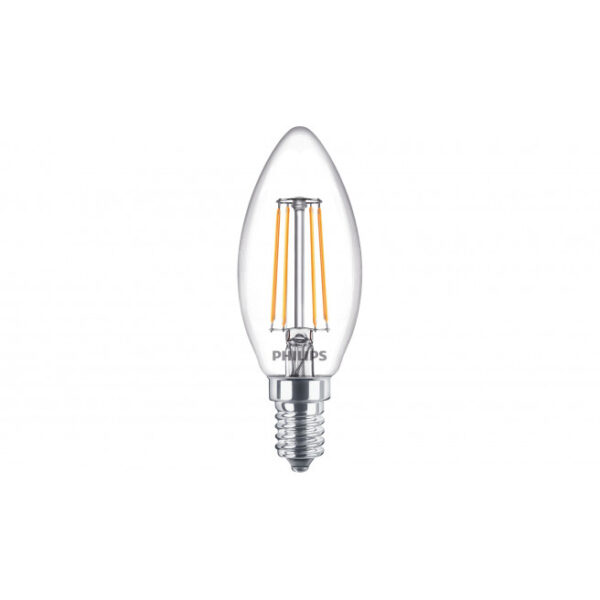 Philips LEDClassic Kerte Filament 40W E14 varm hvid klar ikke dæmpbar 1-stk - 8718699665562