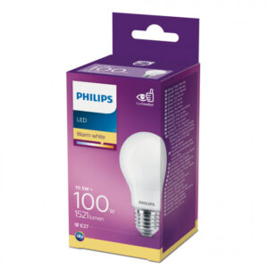 Philips LEDClassic standard 100W E27 varm hvid mat ikke dæmpbar 1-stk - 8718699665180