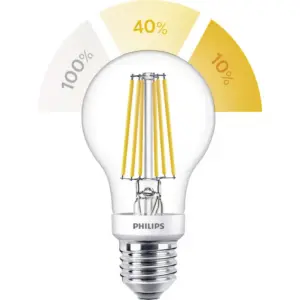 Philips - Pære LED 1,6/3/7,5W Sceneswitch (150/320/806lm) Filament E27