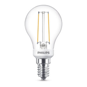 Philips - Pære LED 2,5W Glas Krone (340lm) Dæmpbar E14