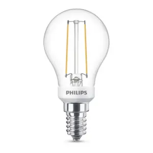 Philips - Pære LED 2,5W Glas Krone (340lm) Dæmpbar E14