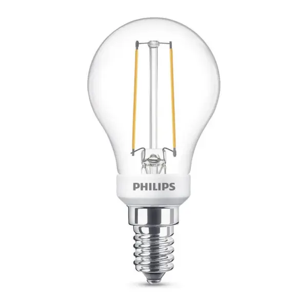Philips - Pære LED 2,5W Glas Krone (340lm) Dæmpbar E14
