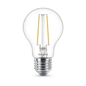 Philips - Pære LED 3,4W Glas (470lm) Dæmpbar E27
