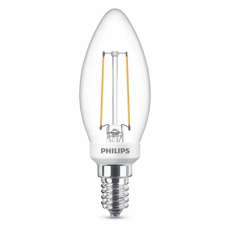 Philips - Pære LED 3W Glas Kerte (300lm) Dæmpbar E14