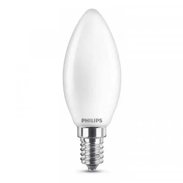 Philips - Pære LED 6,5W Glas Kerte (806lm) E14