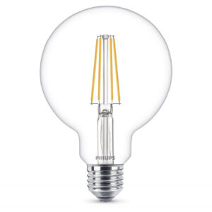 Philips - Pære LED 7W (806lm) Filament Globe Ø93 E27