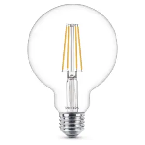 Philips - Pære LED 7W (806lm) Filament Globe Ø93 E27