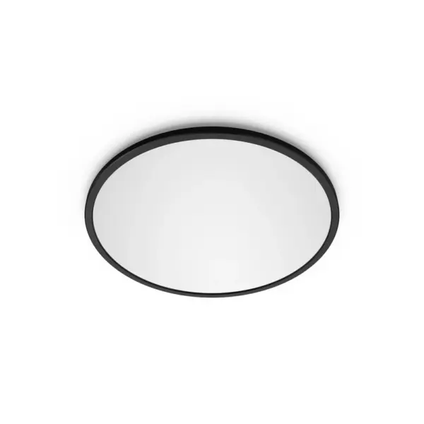 Philips - SuperSlim LED-loftlampe, sort, Ø 24,5 cm, IP44