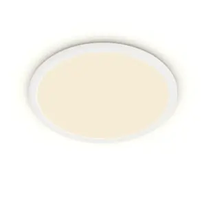 Philips Superslim Funktionel LED Loftlampe i hvid metal/plastik - CL550 RD 15W 27K W WVIP4406 Rustfritstål