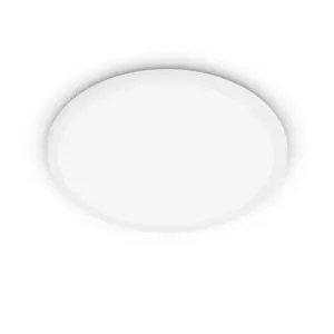 Philips Superslim Funktionel LED Loftlampe i hvid metal/plastik - CL550 RD 15W 40K W WVIP4406 Rustfritstål