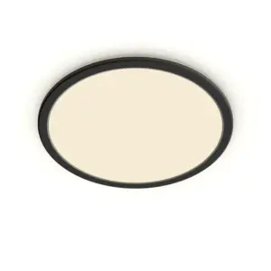 Philips Superslim Funktionel LED Loftlampe i sort metal/plastik - CL550 RD 15W 27K B WVIP4406 Rustfritstål