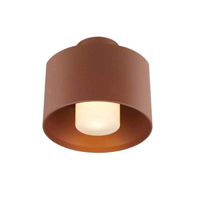 Photoni Cyl udendørs loftlampe, cylindrisk rustfarvet – SLV - Terrasse - Aluminium