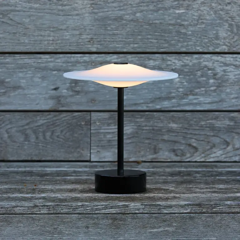 Piet Hein Sinus 22 bærbar (Sort, IP44) LED-bordlampe
